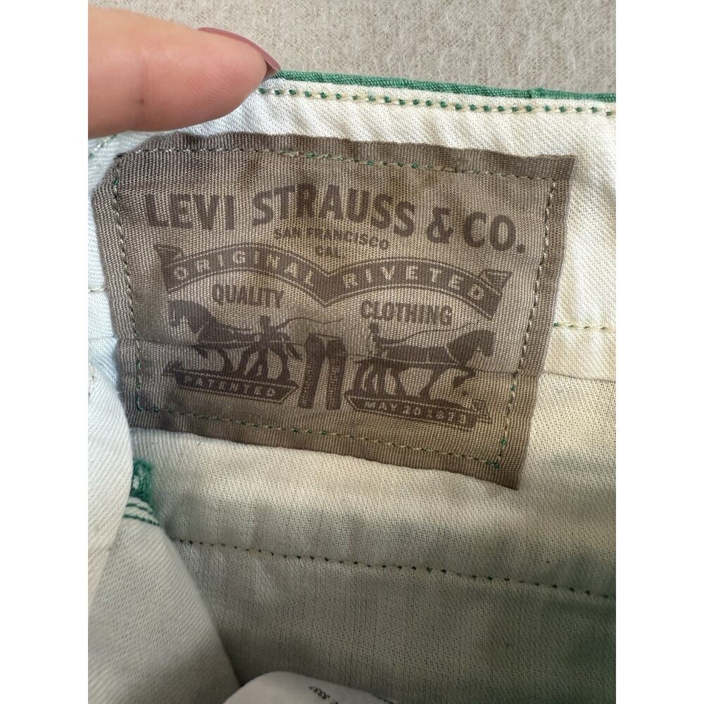 Levi’s Kelly Green Cargo Shorts Mens 32 Ripstop Cotton Relaxed Fit - Picture 9 of 13